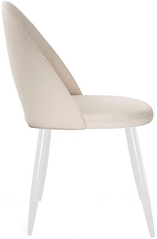Стул DikLine 283 поворотный C103 крем, ножки белые арт.00-00073776