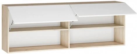 Модульная гостиная Алетра комплектация 2 (Алетра дуб крафт серый / глянец белый комплектация 2) Woodville арт.580878