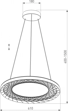 Подвесной светодиодный светильник Eurosvet Parafe 40024/1 LED серый (220V, на тросе, круглые)