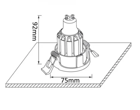 Встраиваемый точечный светильник Crystal Lux CLT 004 004C1 WH (220V, круглые)