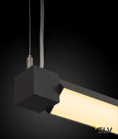 Подвесной линейный светильник светодиодный SLV OPEN GRILL DOUBLE TWIST 1001297