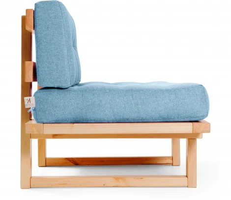 Кушетка Arsko Торн-М сосна голубая рогожка