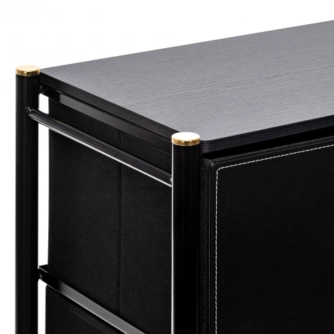 Комод Leset Нирита/Хайди, 6 ящиков, Черный