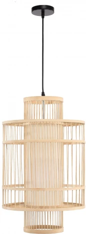 Подвесной светильник ST Luce Alma SL6241.523.01 Древесный/Белый E27 1*40W (220V, на проводе)