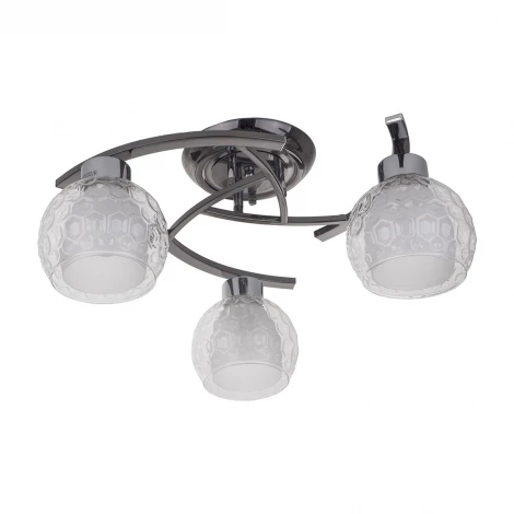 Потолочная люстра IDLamp Elezaveta 875/3PF-Darkchrome