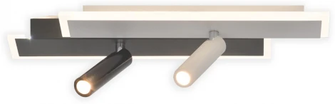 Настенно-потолочный светодиодный светильник 20047LED 20047SMA/01LED WH/BK 21Вт, металл/акрил, белый/черный (220V)