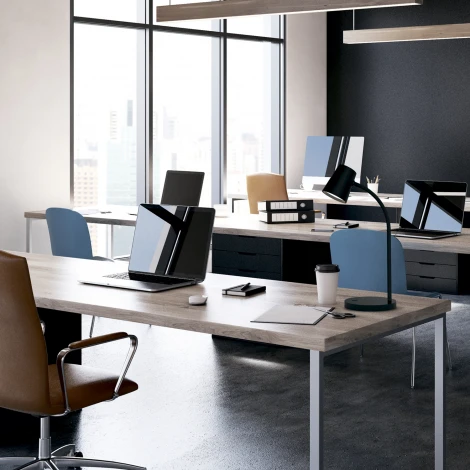 Офисная настольная лампа Gauss Qplus GT6032 (регулировка яркости, LED, 220V, сенсорный выключатель)