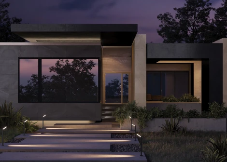 Уличный наземный светильник Paso O595FL-L12B3K (LED, 220V, IP54)