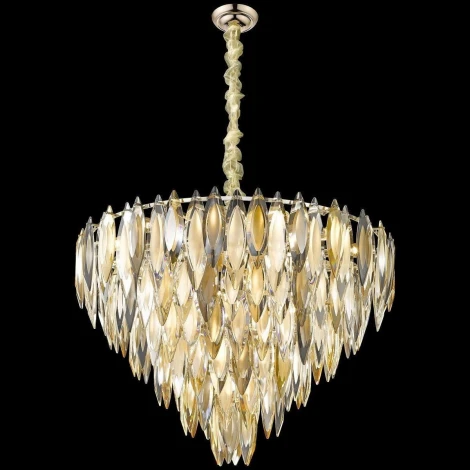 Подвесная люстра каскадная Wertmark Orlanda WE144.22.303 (220V, хрусталь, на цепи)