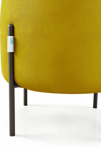Маленькая радость Пуф круглый на ножках, горчичный D1 furniture арт.AAA41674004