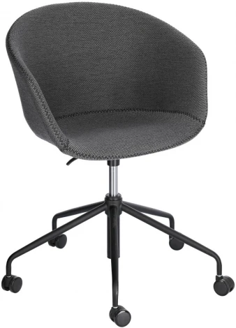 Обеденный стул La Forma (ex Julia Grup) Yvette (Серый/ Сталь,Пена,Металл,Пенополиуретан)