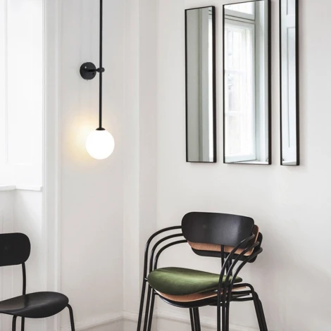 Настенный светильник (бра) Lines Ball 200 Black ImperiumLoft Lines-12 (178056-26) (220V, шар)