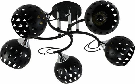 Потолочная люстра на штанге Reluce 01314-0.3-05 BK+CR (220V)