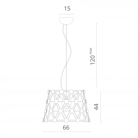 Подвесной светильник Divinare Cristallino 1608/02 SP-48