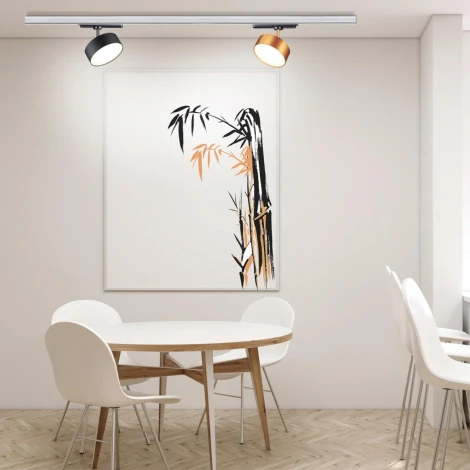 Однофазный трековый светильник 220V светодиодный Prometa 358757 (круглые)