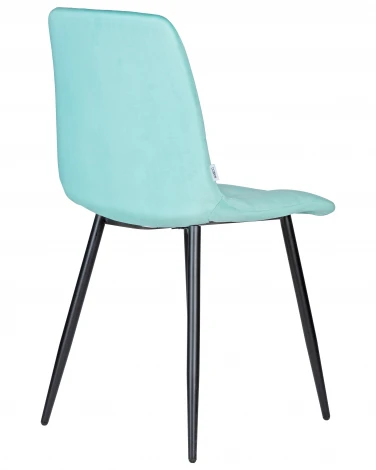 Стул обеденный DOBRIN CHILLY (Мятный Holland 50, основание черное) 005 CHILLY, цвет сиденья Мятный основания черный