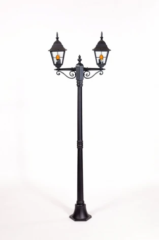 Наземный фонарь Oasis Light QUADRO M lead GLASS 79908MAlgY Bl (220V, фонарь, IP44)