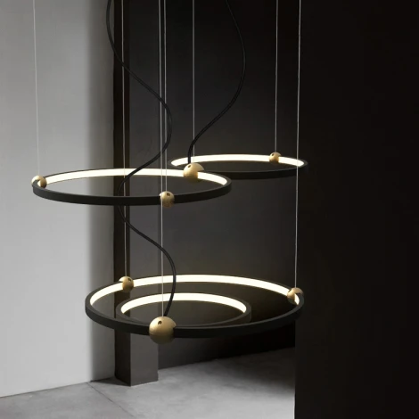 Подвесной кольцевой светильник Planetary D30+40 ImperiumLoft Planetary01 (101913-26) (LED, 220V, на тросе)