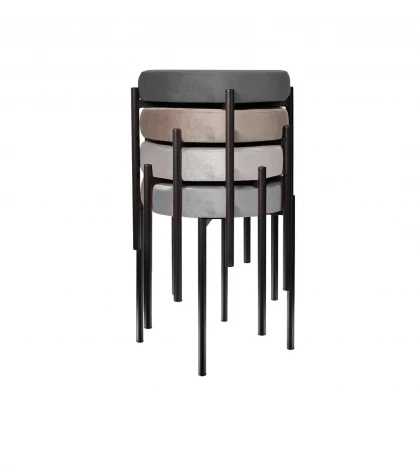 Табурет M DikLine, M02 бежевый, ножки черные арт.00-00079839