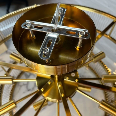 Потолочная люстра ярусная на штанге Rh Marais Round Chandelier D120 By ImperiumLoft 40,2668 (220V)