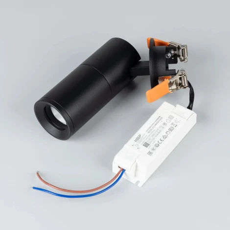 Спот LGD-ARTEMIS-BUILT-FLAP-R55-12W Warm2700 (BK, 8-80 deg, 230V) (Arlight, IP20 Металл) 062274