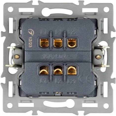 Механизм выключателя одноклавишный перекрёстный SWT-MKX1-PL-WH (250V, 16A) (Arlight) 043718