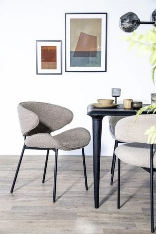 Стул Hesby Haven (комплект 2 шт) светло-коричневый, черный