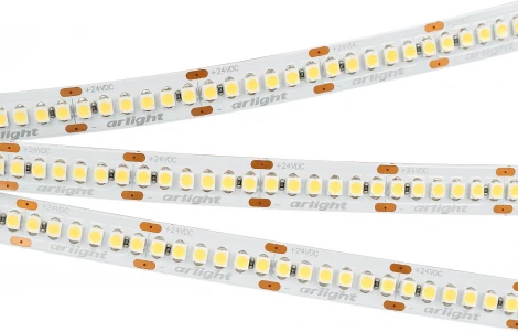 Светодиодная лента RT-A240-10mm 24V Warm2400 (19.2 W/m, IP20, 3528, 5m) (Arlight, Открытый) 028622(2)