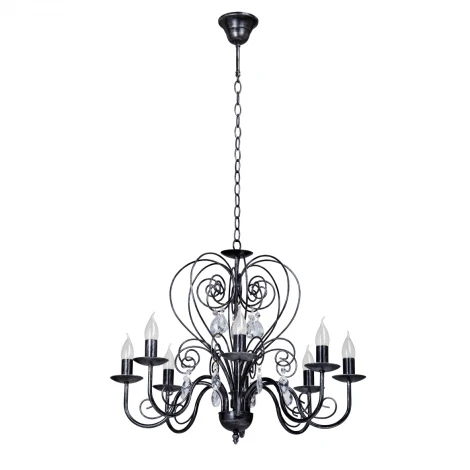Подвесная люстра Vitaluce V1179/8 (220V, ковка, на цепи, свеча)