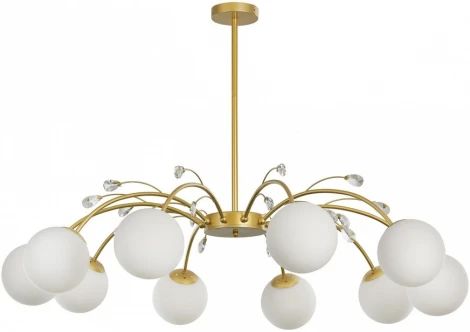 Потолочная люстра на штанге Arte Milano Neapol-71069 273802/10 GD (220V, шар)