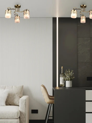 Потолочная люстра на штанге Мелодия Света SS1N 000028040