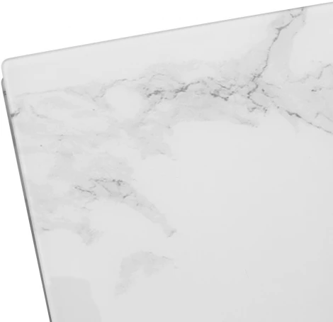 Стол Кентукки 3 140 БЕЛЫЙ МРАМОР, стекло / БЕЛЫЙ, М-City