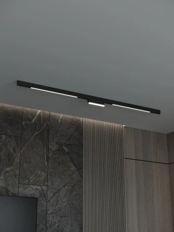 Трековая система в сборе магнитная накладная 48V 48W Hesby Lighting ElDeko HSBL_kompl_E006_NI2B4K_01
