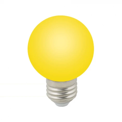 Лампочка светодиодная шар желтая E27 3W Volpe LED-G60-3W/YELLOW/E27/FR/С