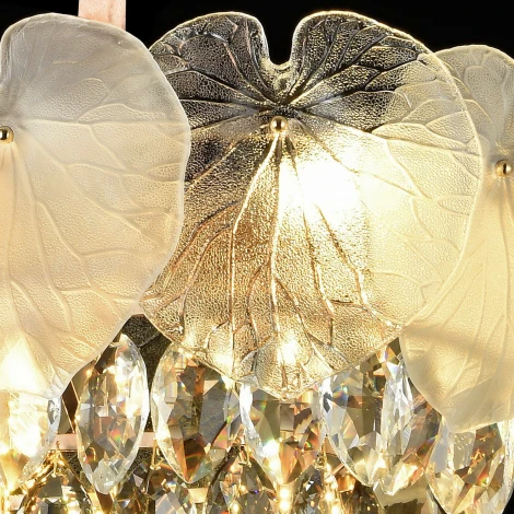 Подвесная люстра хрустальная ILLUMICO IL5106-12PLDI-39 GD