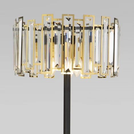 Торшер Bogate's Cella 01150/3 черный/золото (220V, хрусталь, выключатель, круглые)