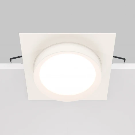 Встраиваемый светильник Hoop GX53 1x15Вт Maytoni Technical DL086-GX53-SQ-W (220V, круглые)