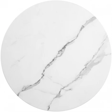 Набор кофейных столиков Tango белый мрамор с чёрными ножками, 2шт Bradex Home RF 0207