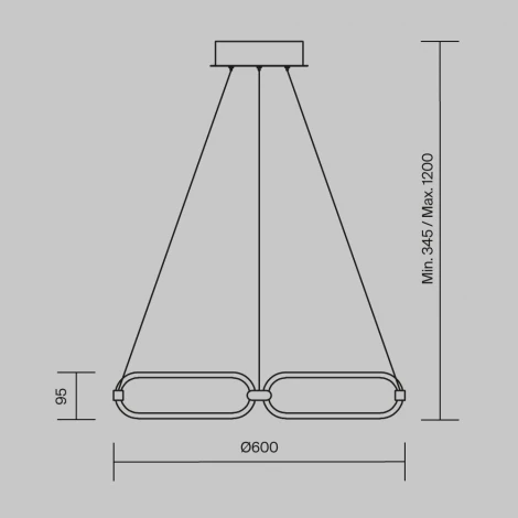 Подвесной светильник Maytoni Chain MOD017PL-L50MG (LED, 220V, на тросе)