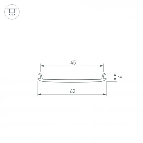 Экран STRETCH-S-50-CEIL-CENTER-10m (GAMMA50) (Arlight) 040822