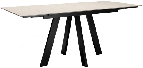 Стол DikLine DM120 Хромикс белый,опоры черные