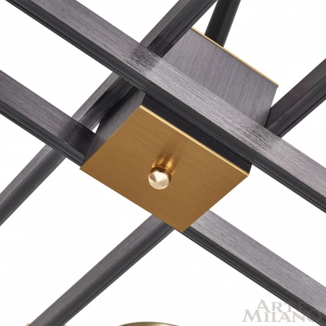 Потолочная люстра на штанге Arte Milano 271279/4 NI/GD (LED, 220V)