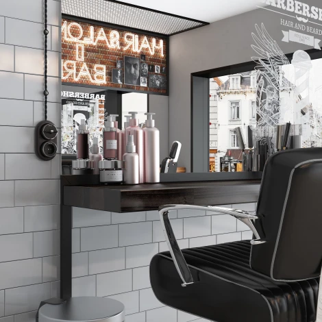 Переключатель / выключатель одноклавишный Vintage (черный матовый/хром) Werkel W5812051 (a055914)