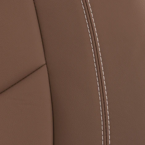 Кресло Босс Люкс/Boss Lux (26) хром Экокожа LUX Classic 18-24, коричневый Tetchair 25933
