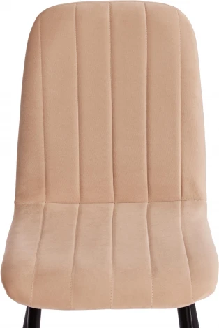 Стул ARC / 1 шт. в упаковке (Велюр,Металл  /Бежевый,Черный)