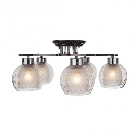 Потолочная люстра IDLamp Elezaveta 875/5PF-Darkchrome