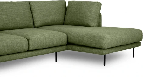 Диван Ricadi угловой ОГОГО (арт.727516), (Ткань,Рогожка/Зеленый)