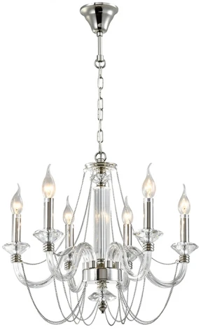 Подвесная люстра Newport 12700 12706/C (220V, на цепи, подсвечник, свеча)