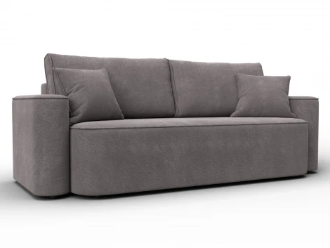 Диван прямой Лига-118 НПБ (ДСП,ЛДСП,Брус,Фанера,Велюр/Бежевый) Лига Диванов 137078