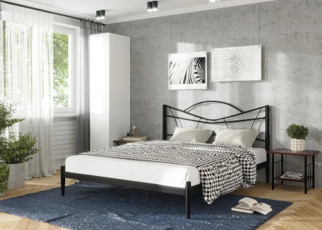 Кровать Форвард КМД 27 НОРИ 140 черный